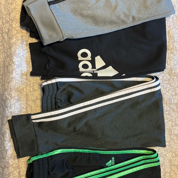 10 pair Boys/Girls 10/12 Adidas/Under Armour Track Pants - Gray, Black, and Navy - Picture 4 of 5